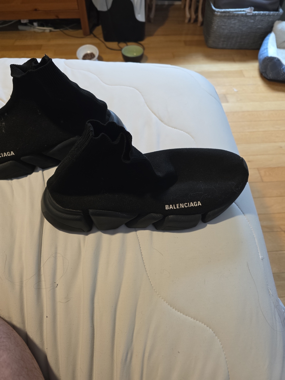 Balenciaga Black Women's Sock-Style Speed Trainer Sneaker - Picture 4 of 6